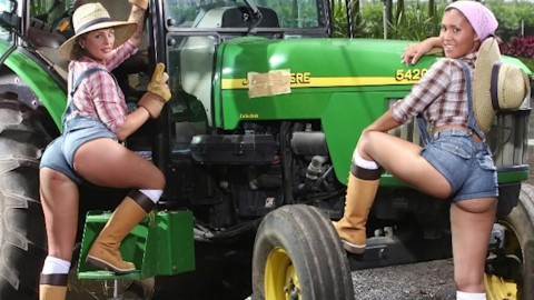 BANGBROS - Big Booty Farmin' Throwback Featuring Isabel Ice & Jordan Ashley