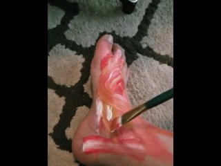 exclusive, feetfetish, body paint, old young