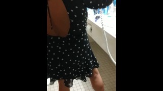 Slutty Wife Getting Ready For A Night Out With No Bra Panties Under Her Dress