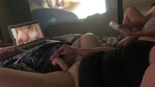 Wall-to-Wall Porn While Masturbating. Typical Playtime Friday for us!
