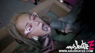 cum on my glasses quicky - tattoo teen dreadlocks splitted tongue bj anal
