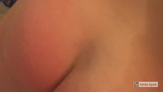 MILF gets her ass until its cherry red!!