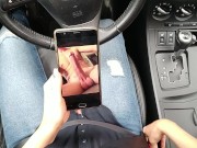 Preview 3 of Redhead masturbates in her car. Feeling the urge in a public parking lot