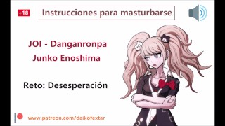 Audio JOI hentai español. Junko Enoshima de Danganronpa, Instrucciones...