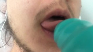 FtM Dildo Blowjob