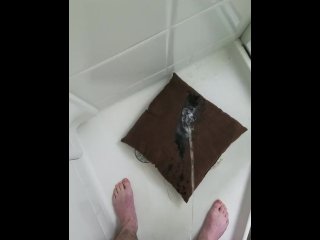 pillow, solo male, pee, pissing