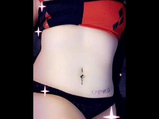 HarleyQuinn Cosplayer shows off and masturbates - Snapchat Compilation
