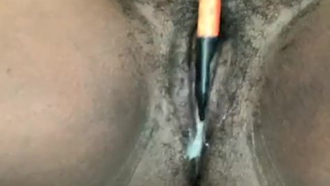 I wish it was your cock rubbing my pussy