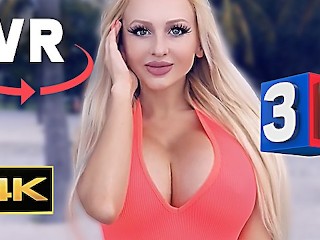 VR 3D BIG FAKE TITS GIRLFRIEND PUBLIC 4K VÍDEO SEXY VOYEUR HD - YESBABYLISA