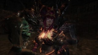 Alexstrasza Is Fucked By Two Worms In Skyrim