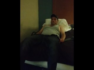 Jackoff in hotel room