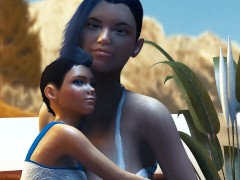 Big Boob Teen Grows into a Giantess - Height Comparison Breast Expansion