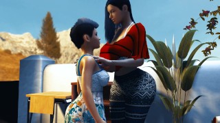 Height Comparison Breast Expansion Big Boob Teen Grows Into A Giantess