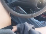 pov: masturbating in my car on the side of the road