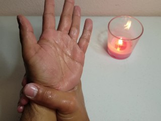 Hand Fetish with Lotion and Massage Super Moist