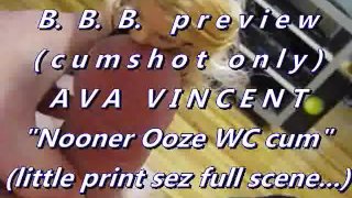 BBB preview: Ava Vincent "Little Black Dress in WC pop"cum only WMVslomo