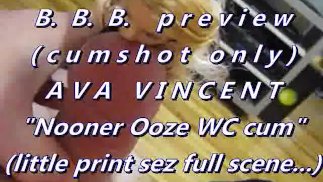 Превью BBB: Ава Винсент "Маленькое черное платье в WC pop"cum only WMVslomo