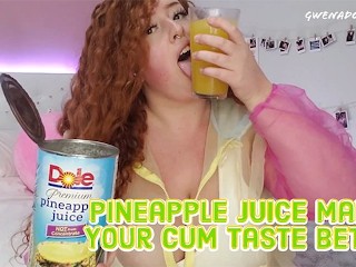 Pineapple Juice Makes Cum Taste Better for You to Eat CEI