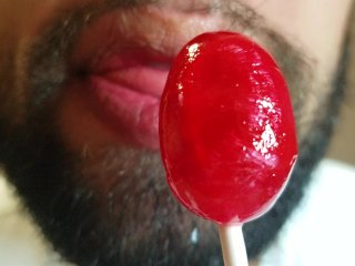 Licking andSucking a Lollipop_Like I'm Eating Pussy_JUICY