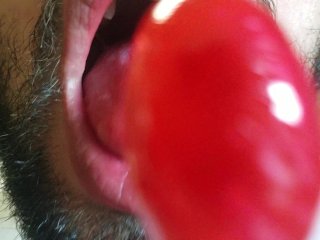 Licking and Sucking a Lollipop Like_I'm Eating_Pussy JUICY