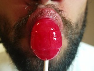 Licking and Sucking a Lollipop Like I'm Eating Pussy JUICY