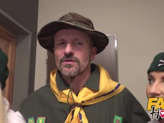 Fake Hostel Pantyless Scouts from another dimension need to be fucked screenshot number 0