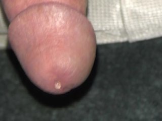 gravity pulls the precum out, leaking_cum, cumshot_finish