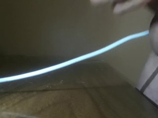 Nice hard cock in cock ring.Big cum shot, close up with viborating majic