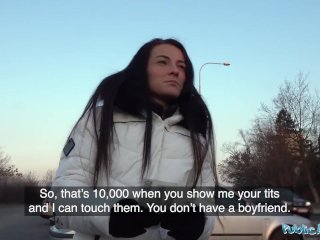 Public Agent Multiple orgasms as tight wet warm pussy drains agents balls screenshot number 2