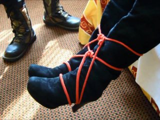 bondage boots, navel, verified amateurs, bondage