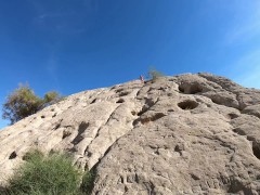 Anita Blue Rock Climbing