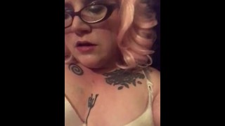 Gagging on/fucking a candy cock and ruining my makeup 