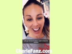 Video Cherie DeVille gives real fan a BJ when he recognizes her