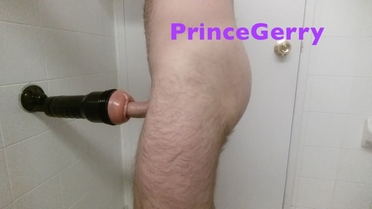 Hot guy talking dirty & fuckin a mounted fleshlight to a moaning orgasm