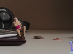 Your Tiny Shrunken Wife Encourages You to Jerk and Cum All On Her Tiny Body