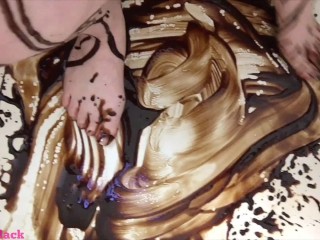 Chocolate Drizzled Babe_Full Body Tease