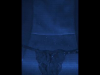 Stroking my cock and cuming in wife's panties