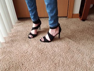 foot fetish, solo female, high heels, feet