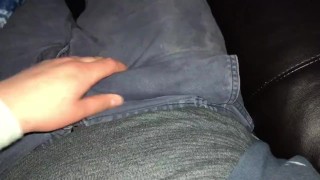 I made him cum in his pants!!
