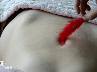 Soft Belly Tickling - Teen Goose Pimples - Romantic MassageRooM