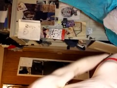 Smoking fetish sexy red lip flannel & pack play tease virginia slim 120