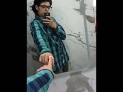 Caught around in a bathroom 