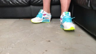 Wearing NIke Air Max Trainers Uk5.5