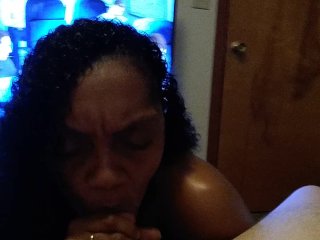 Sexy Black Chick Swallows Hot Cum FreshOut of the_Shower