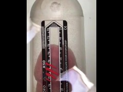 8.75" inches of dick in Bathmate X50