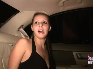 Girl With A Short Skirt Dancing In A Night Club