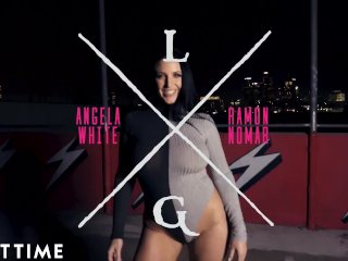 ADULT TIME Angela White & Joanna Angel ANAL Oil Squirt Threesome screenshot number 0
