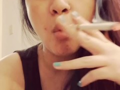 Miss Dee Nicotine Fetish Smoking for Her Fans #01