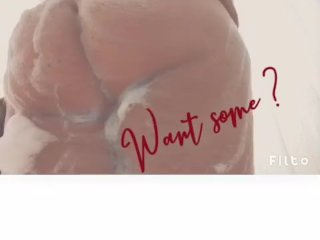 massage, sexy shower, bubble butt, bbw