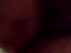 Pregnant chick fucks herself in the shower